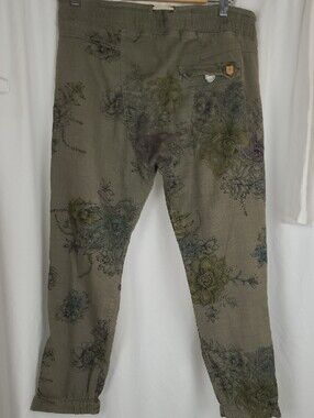 Burton Women's Joy Pant Olive Green Floral Casual Joggers XS